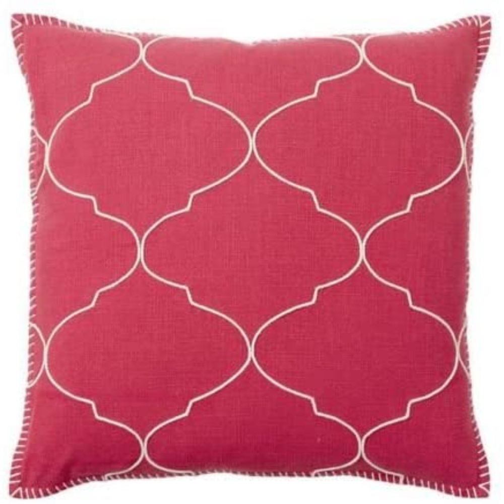 Pottery Barn Moroccan Red Tile Pillow Cover. 22 in
